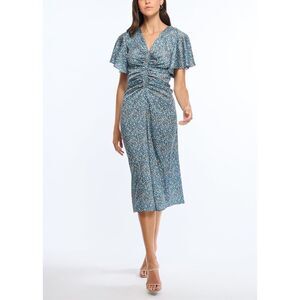 Shoshanna Kailyn Dress In Floral Sky Multi Size 6